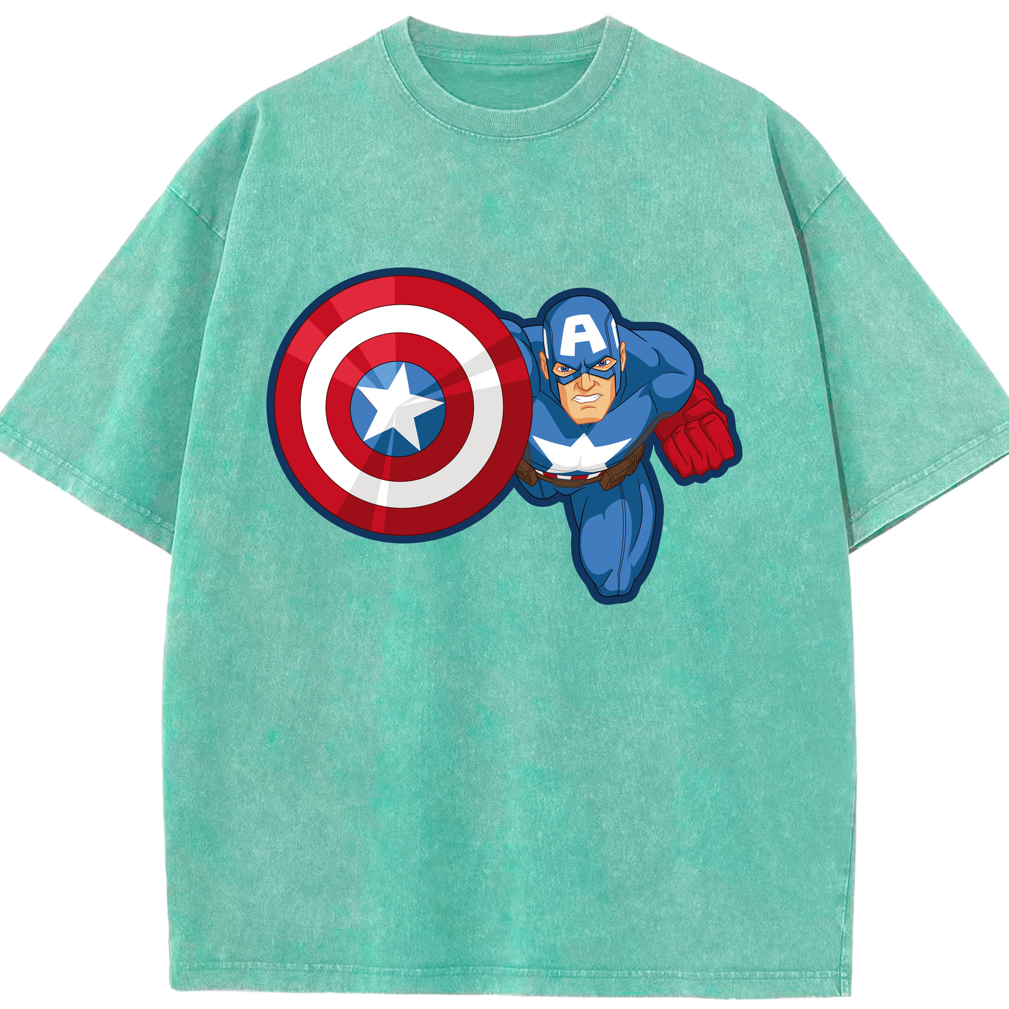 （画像用） アベンジャーズ The Avengers 綿100% ヴィンテージ風 半袖Tシャツ（フロントプリント）